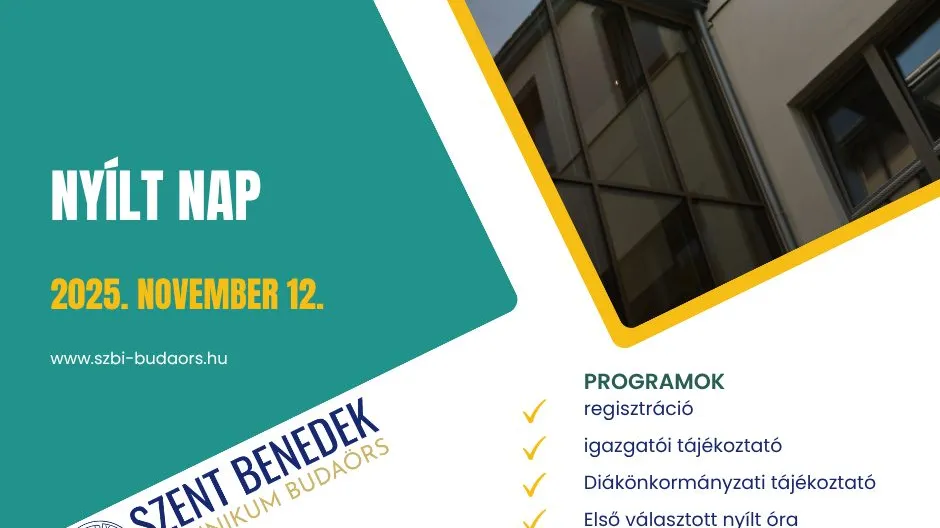 NYÍLT NAP – Ismerd meg iskolánkat közelebbről!